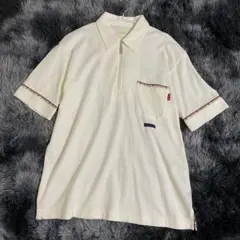 カールヘルム　ハーフジップ　シャツ　半袖　ポロシャツ　M メンズ