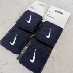 新品 Nike ネイビー リストバンド 4個セット