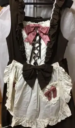 ショコラストライプジャンパースカート