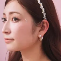 アンシェリオン　anchelion 片方のみ aaロゴパールキャッチピアス