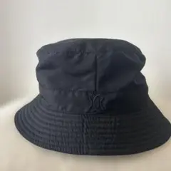 美品　エルメス　帽子　バケットハット　ユニセックス　黒　59