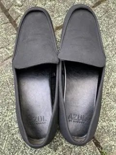 AZUL 黒 ローファー スエード風