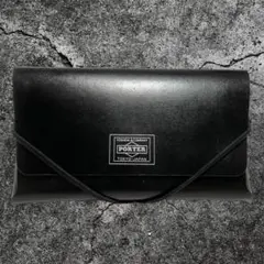PORTER⭐️ 非売品 ブラック レザー マルチケース ポーチ 小物入れ 希少