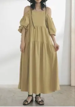 リエディ　2WAYバルーンスリーブオフショルワンピース