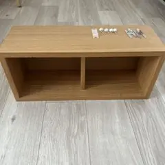 無印良品　壁に付けられる家具　箱　オーク材