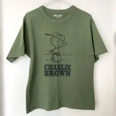 UNIQLO PEANUTS CHARLIE BROWNスヌーピーTシャツ XS
