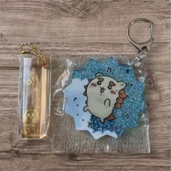 ちいかわ ラメアクリルキーホルダー4 ホテルのキーホルダー シーサー2点セット