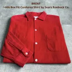 〜60s BRENT ブレント ボックスフィット コーデュロイシャツ M レッド