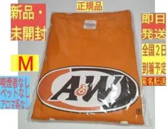 ［新品・未開封］ Ｍ オレンジ 正規品 Ｔシャツ ロゴ 純正品 A&W 沖縄