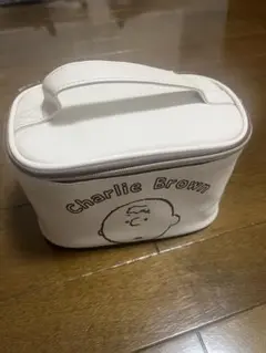 スヌーピーメイクポーチベージュバニティーポーチ未使用品自宅保管♡
