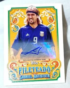 バティストゥータ 直筆 サイン topps auto Batistuta カード