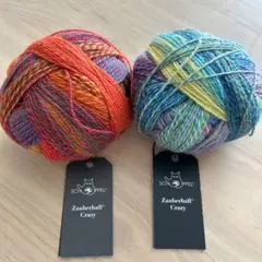 Schoppel Zauberball 毛糸2個セット（余り糸）