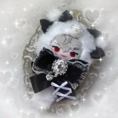 ぬい服 10cm ねこ 黒 にじぱぺっと