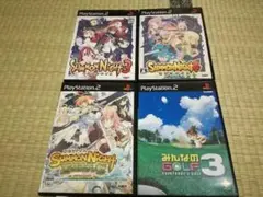 PS2 サモンナイト シリーズ & みんなのゴルフ3 4本セット