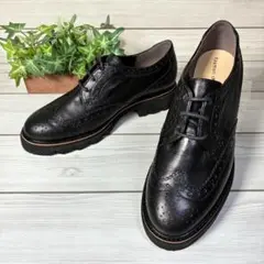 1288【新品】ツモリチサトウォーク ウイングチップ レースアップ レザー 24