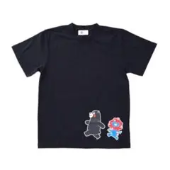 EXPO2025ミャクミャク【くまモン】半袖TシャツウォーキングブラックMサイズ