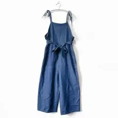petit fleur プチフルール【F】オールインワン デニム風 ゆったり