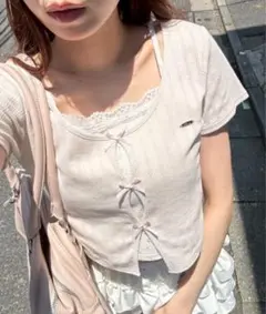OLIVE des OLIVE 映えリボンtee