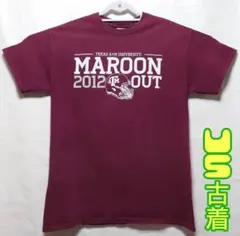 Tシャツ　ギルダン　Maroon Out　サイズM　US古着　複数購入値引き