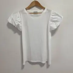 MOUホワイト パフスリーブ Tシャツ　イタリア製　綿100% Mサイズ　美品