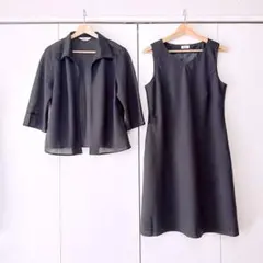 東京スタイル　シャツトップス　ノースリーブワンピース　２点セット　フォーマル
