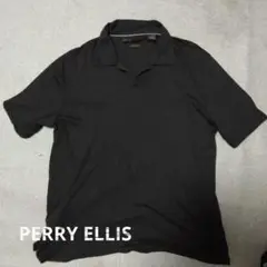 PERRY ELLIS 　 濃茶 ポロシャツ 　L　 ピマコットン100％