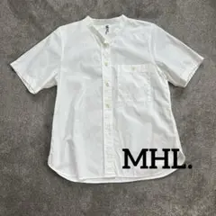 人気のMHL. コットンシャツ size 2 ホワイト　ポケット付