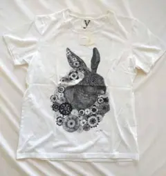 yuta okuda ウサギと花 Tシャツ