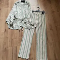 着用1回　ZARA セットアップ　ジャケット＆パンツ　リネン