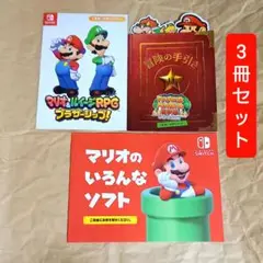 マリオ 冊子 3点セット【匿名配送】ルイージ 任天堂 Nintendo