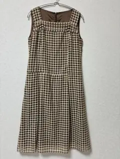 sutjeso スチェッソ ドット柄 ノースリーブ ワンピース 40