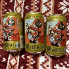 ☆限定　荒木飛呂彦描き下ろしデザインYEBISU 350ml缶 3本セット