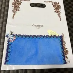 近沢レース店×ブルーダルタオルハンカチ（ブルー）　未開封