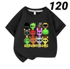 キッズTシャツ キャラクター スプランキー Sprunki ブラック　120