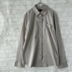【Gap】長袖シャツ Mサイズ グレージュ レディース 薄手 a2967