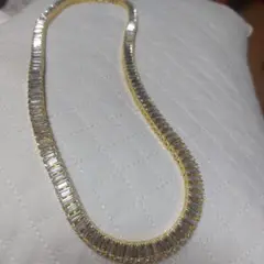 ゴールド バゲットカット ネックレス