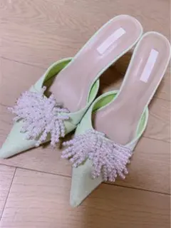 eimy パールトップミュール サンダル S