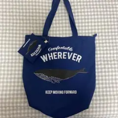 くじら　トートバッグ