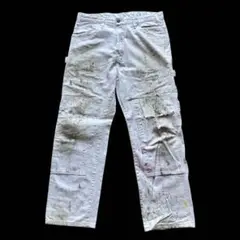 Dickies ダブルニー ペンキペインターパンツ ディッキーズ 白 W84