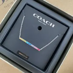 ★新品 COACH コーチ ネックレス マルチ レインボー