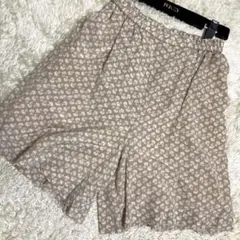 【美品】フォクシー キュロットスカート 花柄 大きいサイズ