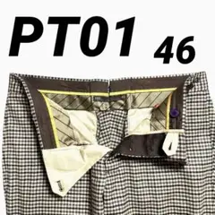 PT01 ピーティーゼロウーノ メンズスラックス ウール チェック46