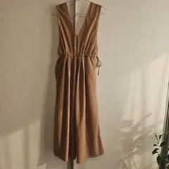 CIAOPANIC　ベージュ Vネック ノースリーブ ロングワンピース