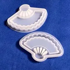 シャカシャカモールド 扇 扇子 和風 シェイカーモールド シリコンモールド