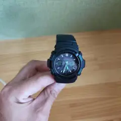 G-SHOCK アクティブ デジタル腕時計 ブラック/グリーン