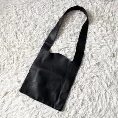 REN レン レジブクロショルダー バッグ ピッグスキン ブラック