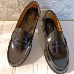 ENTRY エントリー 黒のレザー ローファー SIZE 24cm EEE