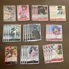 ワンピースカードゲーム新弾　赤黒サボデッキ　デッキパーツセット
