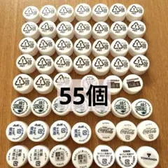 白系 ペットボトルキャップ 55個