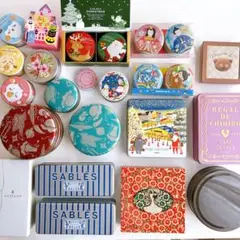 お菓子の缶カン 24個